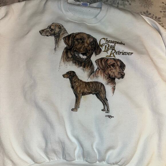 Vintage Chesapeake retriever crew neck sweater sz 3x - Picture 4 of 6